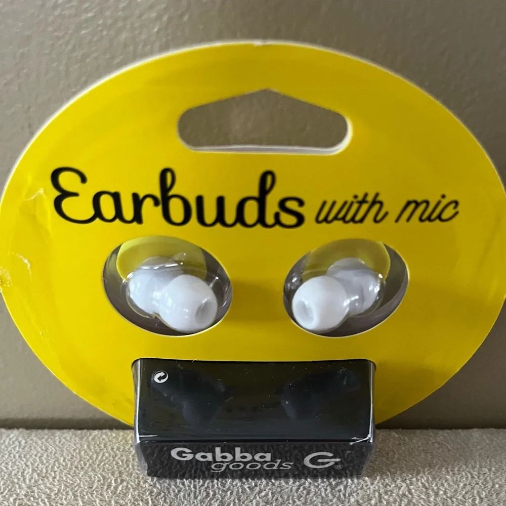 Emoji Earbuds with Mic - Yellow and Black